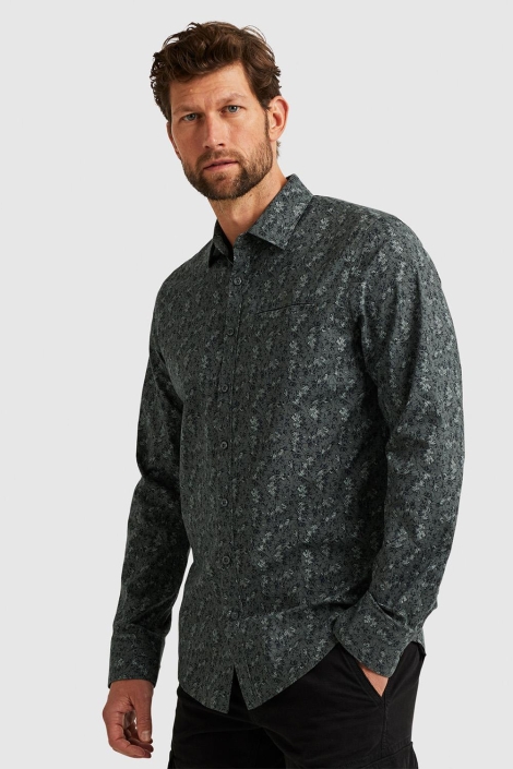 PME legend long sleeve shirt print on poplin